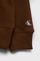 Мальчик Детская хлопковая кофта Calvin Klein Jeans IU0IU00162.9BYY коричневый