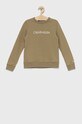 Детская хлопковая кофта Calvin Klein Jeans хлопок зелёный IU0IU00162.9BYY