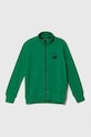 United Colors of Benetton bluza bawełniana dziecięca bawełna zielony 3J68C501B.G.NOS