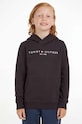 Детская хлопковая кофта Tommy Hilfiger хлопок чёрный KS0KS00213