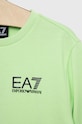 Băieți EA7 Emporio Armani hanorac de bumbac pentru copii 8NBM51.BJ05Z verde