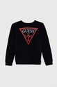 Детская хлопковая кофта Guess хлопок тёмно-синий L73Q09.KAUG0.9BYH