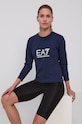EA7 Emporio Armani bluza 8NTM35.TJCQZ z elastanem granatowy 8NTM35.TJCQZ