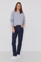 Marc O'Polo Bluza bawełniana M08412354135 niebieski AA00