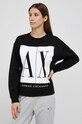 Armani Exchange Hanorac de bumbac 8NYM04.YJ68Z.NOS negru AA00