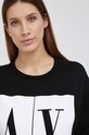 Armani Exchange Hanorac de bumbac negru 8NYM04.YJ68Z.NOS