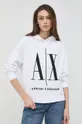 Bavlnená mikina Armani Exchange  Základná látka: 100% Bavlna Iné látky: 100% Polyester Podšívka kapucne : 100% Bavlna Elastická manžeta: 95% Bavlna, 5% Elastan