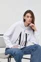 Bavlnená mikina Armani Exchange 8NYM52.YJ68Z.NOS biela