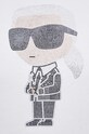 Karl Lagerfeld bluza bawełniana 230W1870 biały