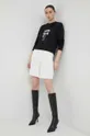 Хлопковая кофта Karl Lagerfeld чёрный