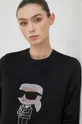 čierna Bavlnená mikina Karl Lagerfeld