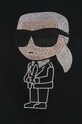 Karl Lagerfeld bluza bawełniana 230W1870 czarny