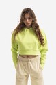 The North Face hanorac de bumbac Trend Crop Hoodie cu gluga verde NF0A5ICY