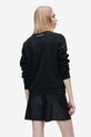 Karl Lagerfeld bluza Elongated Logo Zebra Sweat 221W1815 negru AA00