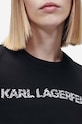 Odzież Karl Lagerfeld bluza Elongated Logo Zebra Sweat 221W1815 czarny