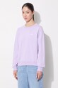 Clothing A.P.C. cotton sweatshirt Sweat Item F COEAS.F27663 violet