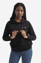 Бавовняна кофта A.P.C. Hoodie Item F з капюшоном чорний COEAS.F27674