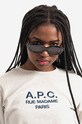A.P.C. cotton sweatshirt Sweat Tina COEBH-F27561 MARINE gray COEBH.F27561