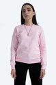 Pamučna dukserica A.P.C. Sweat Skye MARINE natpis roza COEBH.F27700