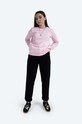 Pamučna dukserica A.P.C. Sweat Skye MARINE COEBH.F27700 roza AA00