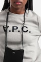 A.P.C. bluza bawełniana Sweat Viva szary COECQ.F27644