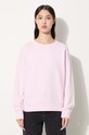 Bavlnená mikina A.P.C. Sweat Annie jednofarebný ružová COEIP.F27623