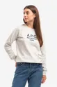 gray A.P.C. cotton sweatshirt Sweat Tina COEZD-F27561 MARINE Women’s