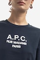 A.P.C. bluza bawełniana Sweat Tina granatowy COEZD.F27561