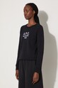 Bavlněná mikina A.P.C. Sweat Tina COEZD-F27561 MARINE černá COEZD.F27561