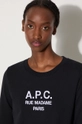 A.P.C. cotton sweatshirt Sweat Tina COEZD-F27561 MARINE Women’s