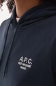 Pamučna dukserica A.P.C. Hoodie Manuela COEZD.F27760 mornarsko plava