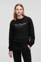 črna Bombažen pulover Karl Lagerfeld Ženski