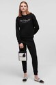 Βαμβακερή μπλούζα Karl Lagerfeld 231W1800 μαύρο