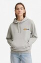 Bavlněná mikina Wood Wood X Garfield Jenn Hoodie Double Trouble 30042401-2424 GREY MELANGE s kapucí šedá 30042401.2424