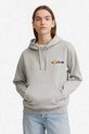 сив Памучен суичър Wood Wood X Garfield Jenn Hoodie Double Trouble 30042401-2424 GREY MELANGE Жіночий