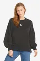 negru Puma bluză Classics Oversized Crew De femei