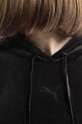 black Puma sweatshirt Her Velour Hoodie