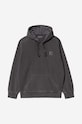 Clothing Carhartt WIP cotton sweatshirt I029963.BLACK gray
