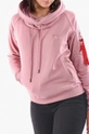 roza Dukserica Alpha Industries X-Fit Hoody Ženski