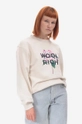 béžová Mikina Woolrich Mountain Laurel Sweatshirt CFWWSW0107FRUT3164 8743 Dámský