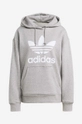 серый Хлопковая кофта adidas TRF