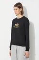 black Alpha Industries sweatshirt 196031FP-534 Sweats & Hoodys