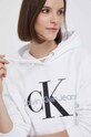 Calvin Klein Jeans hanorac de bumbac alb J20J219141