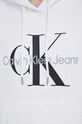 Calvin Klein Jeans hanorac de bumbac J20J219141 alb