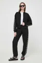 Karl Lagerfeld bluza bawełniana czarny