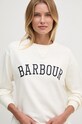 Бавовняна кофта Barbour білий LOL0591
