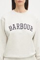 Pamučna dukserica Barbour bež LOL0591