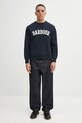 Barbour felpa in cotone LOL0591 blu navy