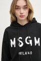 Хлопковая кофта MSGM чёрный 2000MDM515.300000