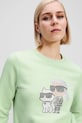 Odzież Karl Lagerfeld bluza IKON A1W20081 zielony